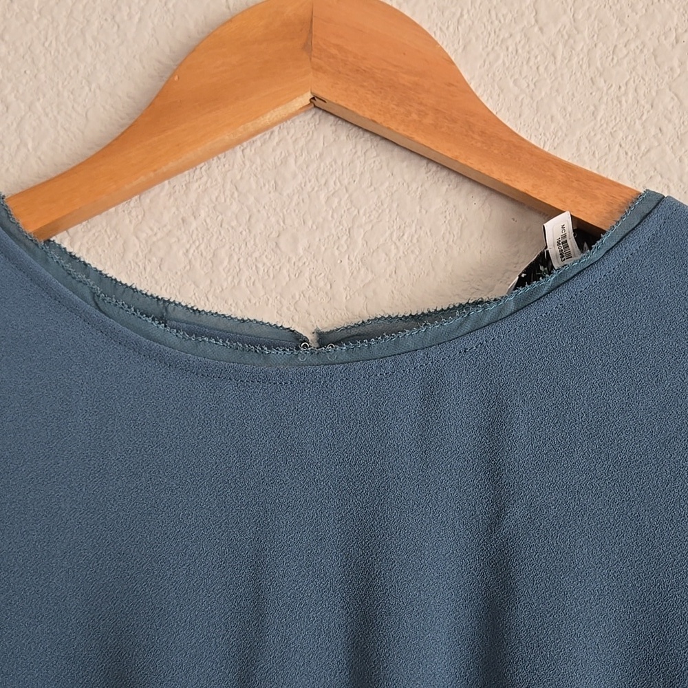 Rare Reiss Florence Short Sleeve Tailored Jumpsuit Teal Blue Fancy Formal - Picture 6 of 14